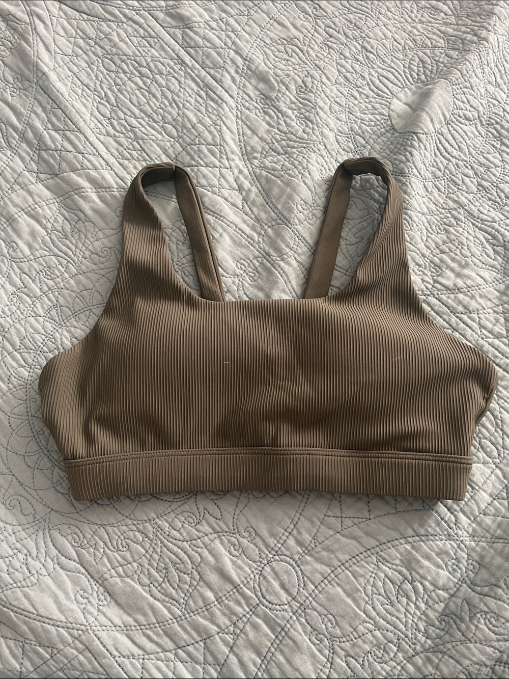 Olive green sports bra